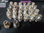 Various Brands UG-30D/U Type (f) Bulkhead Connector 50 Usa Silver Plate. Fixed Price $17.00.