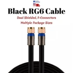 RG6 Coaxial Cable Black Dual Shielded Satellite Tv Antenna Wire Multi-pack Lot. Fixed Price $404.99.