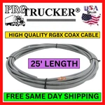 Pro Trucker RG8X 25FT Cb Radio Coax Cable Mini Antenna Ham Usa Made Gray. Fixed Price $20.95.