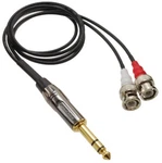 6.3MM (1/4") Trs Male To 2X Bnc RG174 Splitter Cable. Fixed Price $29.95.