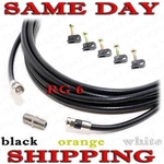 RG6 Cable 5-300 Ft Lot Hd Tv Internet Radio Coaxial Tri-shield Wire. Fixed Price $46.00.
