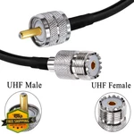 Tuolnk Uhf PL259 RG58 Cable Female 0.98FT 2PK. Fixed Price $20.00.