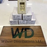 Single Receptacle Clock Hanger, S3713-1, 15A, 125V, Pass & Seymour Lot Of. Fixed Price $38.46.