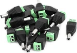 Uxcell 20 Pcs 5.5MM 2.5MM Male Dc Power Jack Terminal Connectors For Cctv.... Fixed Price $17.72.