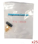 Lot Of 25 Amphenol 132114 12.4 Ghz Sma Plug For RG-174, 188, 316, LMR-100. Fixed Price $49.99.
