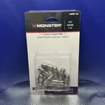 Monster Coax Adapter Connector Female Silver 8 Pcs 140067-00. Fixed Price $7.00.
