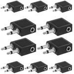 Cmple - 10 Audio Pack, 2X3.5MM Mono Plug To Stereo Jack. Fixed Price $16.74.