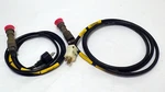 Mil-spec Prefabricated Power Cables 1 Euro & North Amer Plug, Lot Of 2. Fixed Price $54.28.