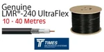 LMR-240-UF Ultraflex Times Microwave Coaxial 50 Ohm Low Loss Cable Radio Ham Lte. Fixed Price $209.66.
