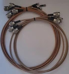 (lot Of 34)RF Coaxial Cables *times Microwave, Midisco, Harbour Industries. Fixed Price $249.00.