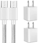 Usb Wall Charger, Certified 5V Portable Travel Adapter With Nylon Braided Mic.... Fixed Price $14.99.