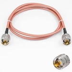 Cable Uhf Male PL-259 To Low Loss Coax Jumpe.... Fixed Price $18.31.
