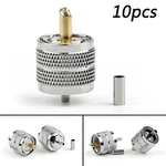 10X Uhf Plug Male PL259 Crimp Connector Adapter For RG316 RG174 RG178 LMR100. Fixed Price $16.78.