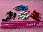 20 Pcs Emerson / Johnson Banana Plugs Connectors - 4 Colors ( 5 Of Each ). Fixed Price $40.00.