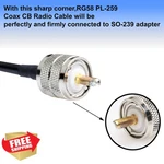 Tjmd RG58 Coax Cable 3.3FT 1M PL259 Uhf Male To Cb Radio Antenna. Fixed Price $20.00.
