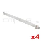 Flat Cord Type Coaxial Cable Jumper 8" In Tv Antenna Extender 4 Pcs. Fixed Price $10.99.