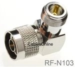 N-type To Female Right Angle Adapter, Cablesonline RF-N103. Fixed Price $11.95.