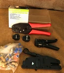 Lot Coax Stripping Crimping Tools Mini RG58 RG59 RG6 + Accessories. Fixed Price $39.99.