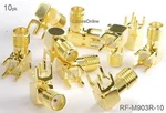 10-PACK Sma Female Jack Pcb Mount, Gold Plated Right-angle Rf Connectors. Fixed Price $18.50.