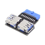 Dual Usb 3.0 Type Female To Motherboard 20/19 Pin Box Header Slot Adapter 5GBP. Fixed Price $16.99.