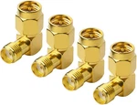 Sma To Female Right Angle 90-DEGREE Adapter Gold Plated Contacts Pack 4. Fixed Price $17.99.