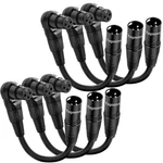 Togconn 6-PACK Microphone Extension Cable Adapter 0.6 Feet, 90 Degree Xlr.... Fixed Price $37.00.