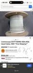 Commscope 2275V RG6 3GHZ Bccs Plenum Coaxial Video Cable Cmp RG-6 White 690FT. Fixed Price $200.00.