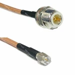 Usa-ca RG400 N Female Bulkhead To Sma Coaxial Rf Pigtail Cable. Fixed Price $12.77.
