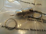Amphenol UG625-B/U Rfx Female Connector (2 Lot) 50 Ohm. Rf-bnc Jack. Nos Sealed. Fixed Price $9.99.