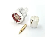 10PCS Rf Connector Male Crimp Silver Plated Captive Pin RG9 RG214. Fixed Price $53.50.