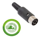 (1X) Philmore ETA3 5 Pin Din Male 240 Degree Microphone In-line Connector Plug. Fixed Price $9.07.
