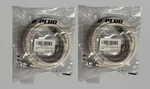 G-plug 10FT RG6 Coaxial Cable White High Speed Internet Tv Satellite ,- 2PK New. Fixed Price $28.95.