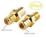 2PACK Sma Female To Smb 50 Impedence Coaxial Adapter, RF-M1K1-2. Fixed Price $7.98.