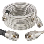 Mookeerf Dual Cb Antenna Coax Cable 20FTLOW Loss RG8X Stranded Core Co-phase. Fixed Price $68.28.
