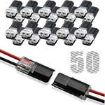 50 Pcs Quick Splice Wire Connectors 2 Pin Double Plug With Locking Buckle. Fixed Price $9.99.