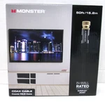 New Monster RG6 50' In-wall/outdoor Coax Cable. Fixed Price $24.99.