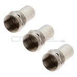 Twist-on F-type Connector For RG-6 Coax Cable Plug End RG6 3PCS. Fixed Price $7.99.