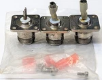 (3) Amphenol 74868 UG-58A/U Connector N-type Panel Mount Jack 4-HOLE Flange OF12. Fixed Price $21.50.