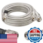 Mookeerf Dual Cb Antenna Coax Cable 12FT,LOW Loss RG8X Stranded Core Co-phase. Fixed Price $62.63.