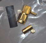 New Amphenol Sma Connector Plug R/a Male Pin 50 Ohm Right Angle Solder 132182. Fixed Price $10.99.