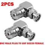 2X Bnc Uhf Female SO239 Right Angle 90 Degree Rf Connectors Adapters Hot. Fixed Price $13.29.