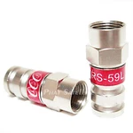 50PC RG59 Coaxial Fittings Surveillance Cable Compression Connector Pct TRS59L. Fixed Price $20.00.