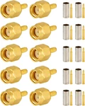 10 Pcs Connectors Male Crimp For RG316 RG174 Coax Cable. Fixed Price $17.48.