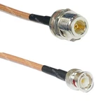 RG142 Silver Female Bulkhead To Bnc Coax Rf Cable Usa Lot. Fixed Price $80.34.