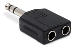 Hosa GPP-359 Dual 1/4" Trs Female To 1/4-INCH Adapter. Fixed Price $14.99.