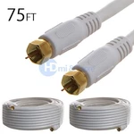 2X 75FT RG6 U Coaxial Type Hd Satellite Cable Tv Antenna CL2 Wire Cord. Fixed Price $45.49.