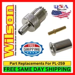 Wilson 880-900401 PL-259 Connector Replacement Parts Mini Uhf W1000 & Tl Kit. Fixed Price $10.95.