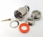 2PCS Rf Connector Bnc Male Clamp Delrin Insulation Nickel Plated Body Cnt 400. Fixed Price $9.95.