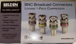 Belden 1855ABHDL 6 Ghz Mini RG59 Box Of 50 Locking Bnc Connector. Fixed Price $100.00.