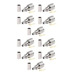 10X Mini-uhf Male Crimps Connector For RG-58/U Cable Radio Antenna Brass. Fixed Price $15.20.